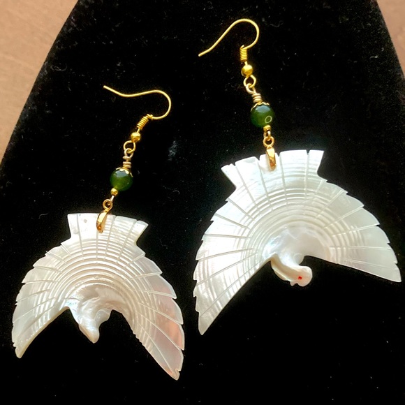 Crane Earrings - MOP/Shell - Picture 2 of 9